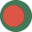 Bangladesh flag round
